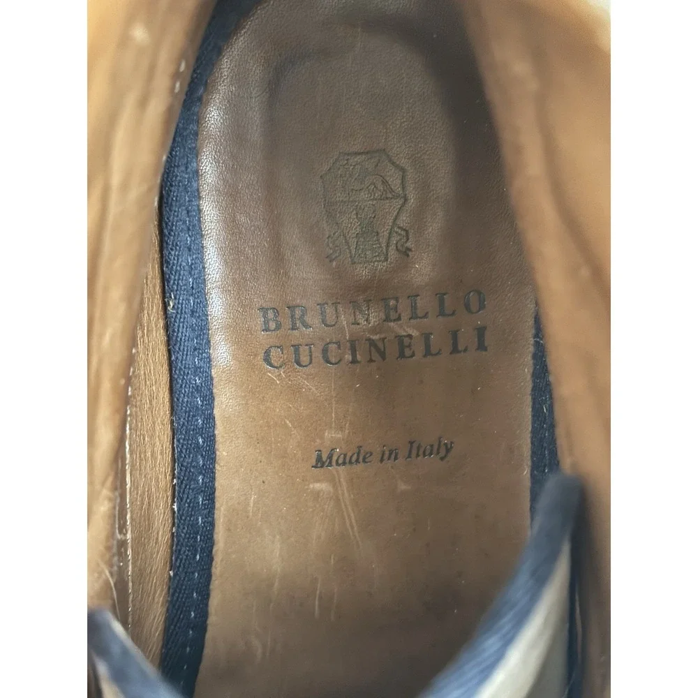Mens Size 9 Tan Brunello Cucinelli Suede Chukka Boots Ankle Boots Italy Designer